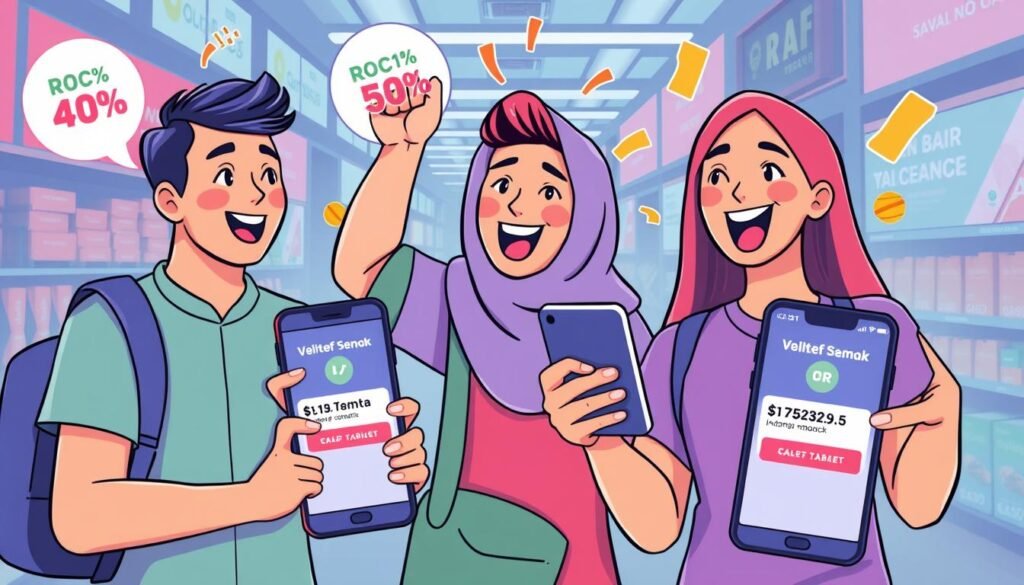 Ilustrasi budaya cashback pada Dompet Digital Indonesia
