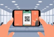 Ilustrasi penggunaan Dompet Digital Indonesia pada smartphone