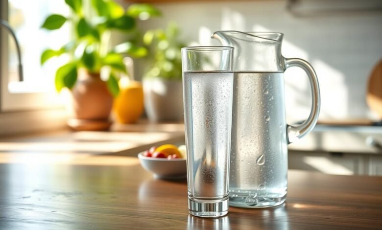 minum air putih yang cukup